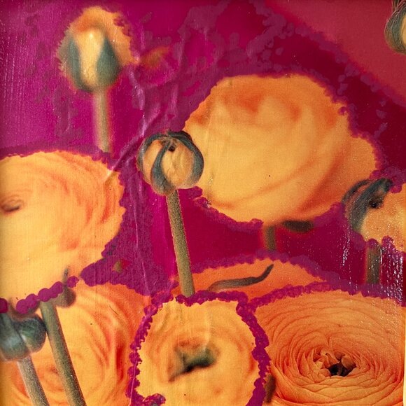 Vintage Wood Flower Jewelry Box - Découpage and Painted, 1980's - Picture 5 of 8